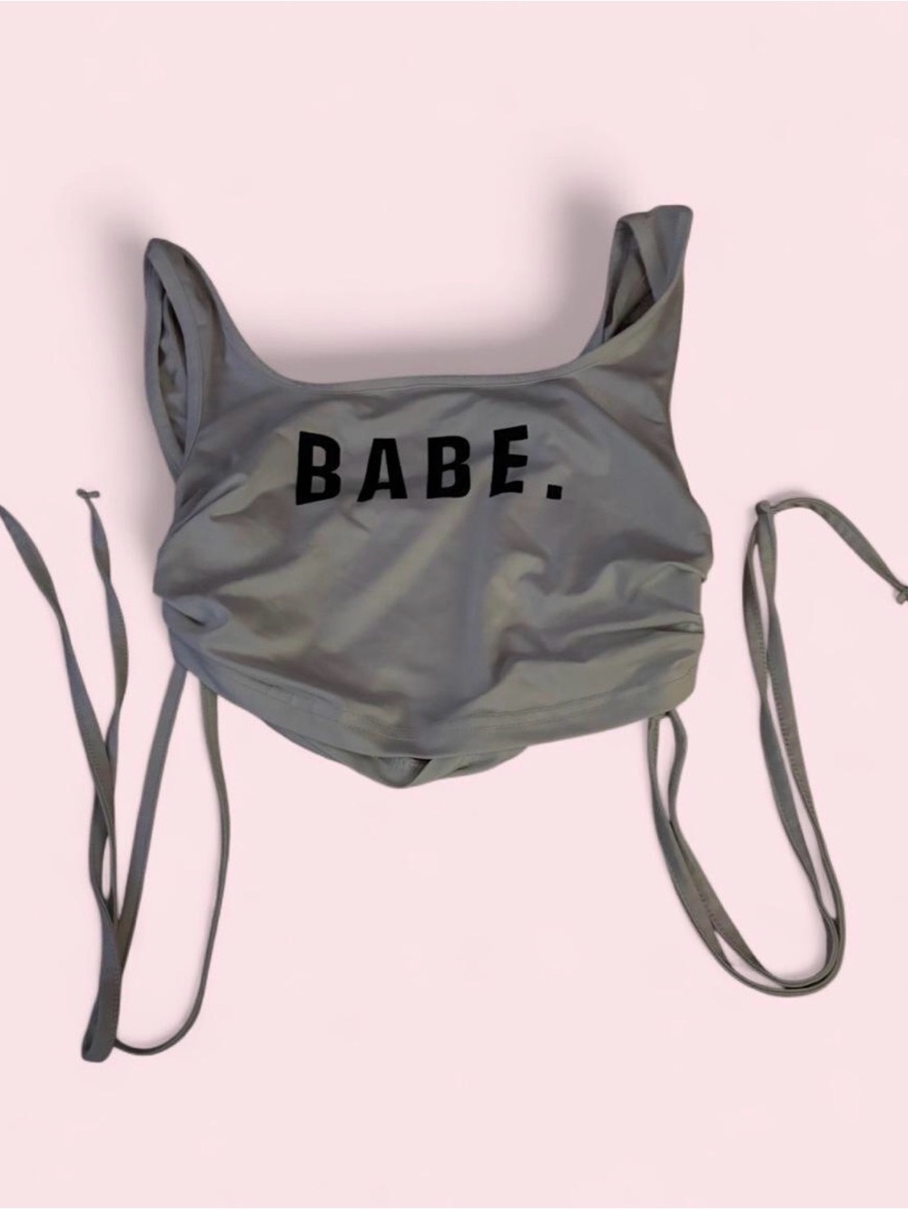 Babe Gray Crop Top - Women Intimates & Sleepwear